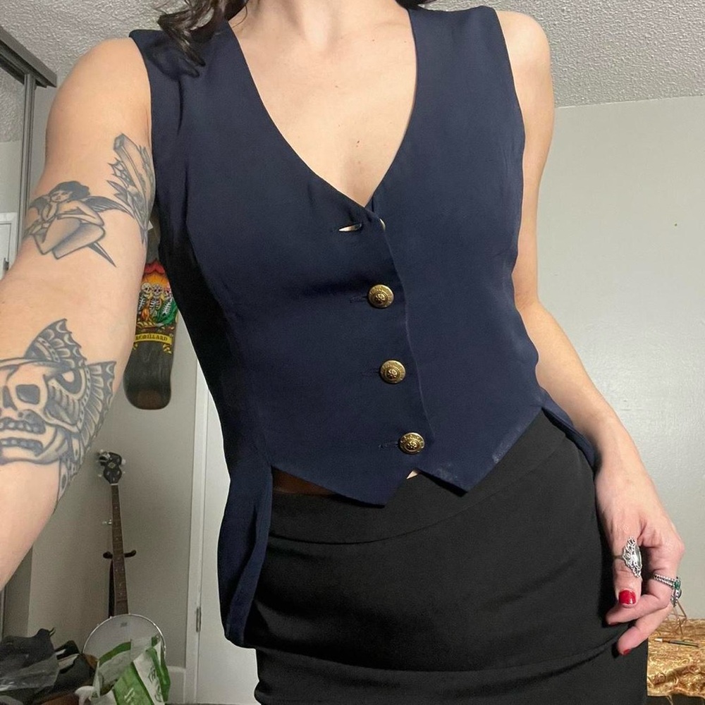 Future Ozbeck Vintage Vest- Navy Blue size S